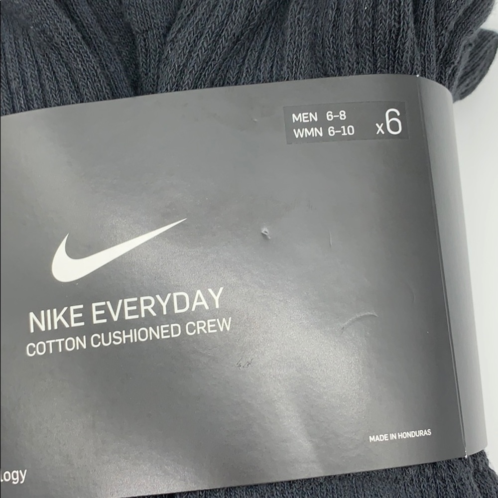 NIKE 6 pairs pack EVERYDAY COTTON CUSHIONED CREW - Picture 8 of 16